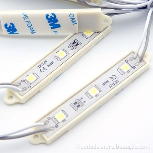 Pure White 3*SMD5050 12V DC Waterproof LED Modules for Advertising Signage